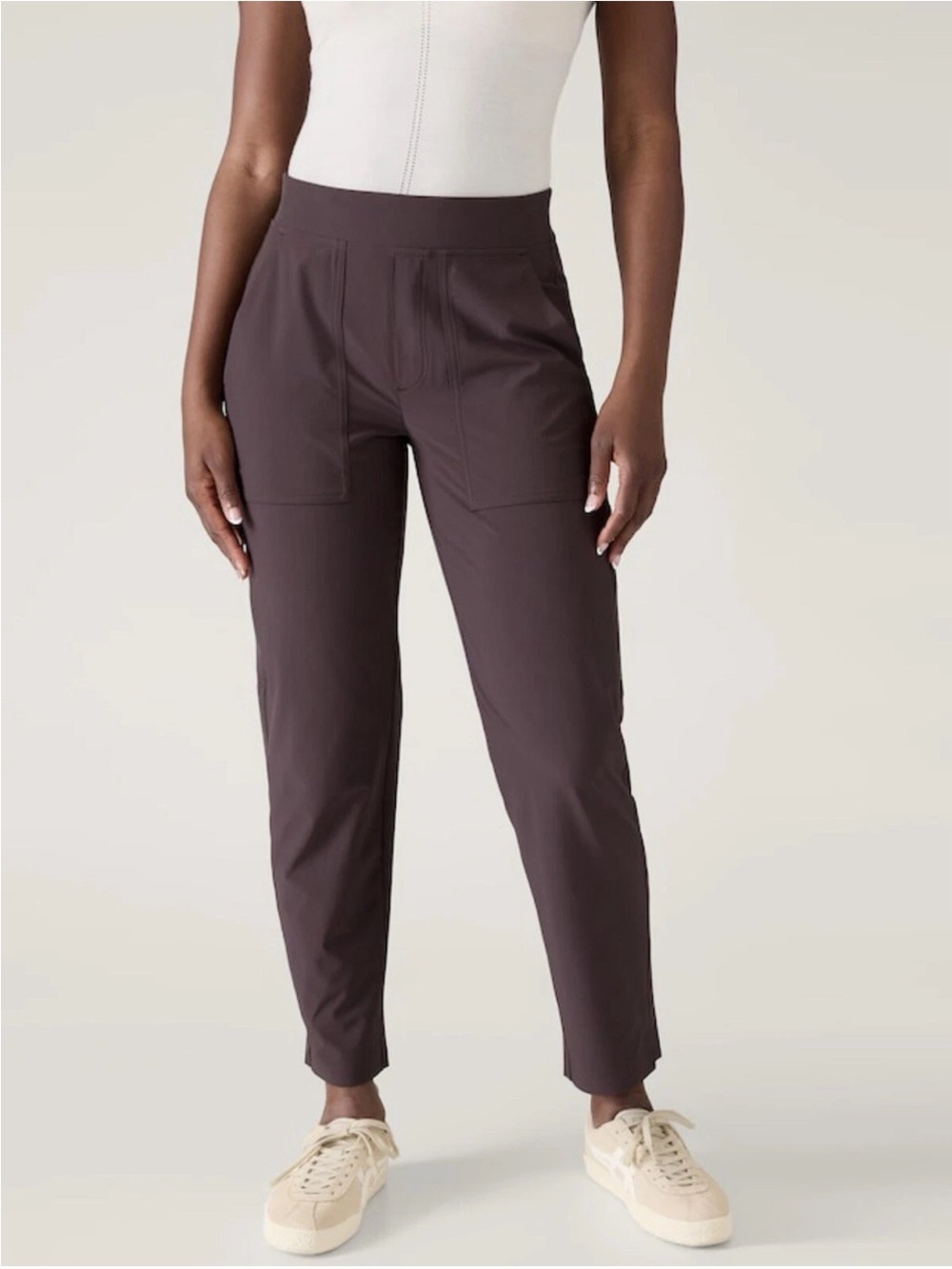 Athleta Brooklyn Ankle Utility Pant Size 12 Colour Shale